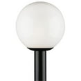 thumbnail image 1 of Polycarbonate One Light Post Top Outdoor Lantern, Black, 1 of 1