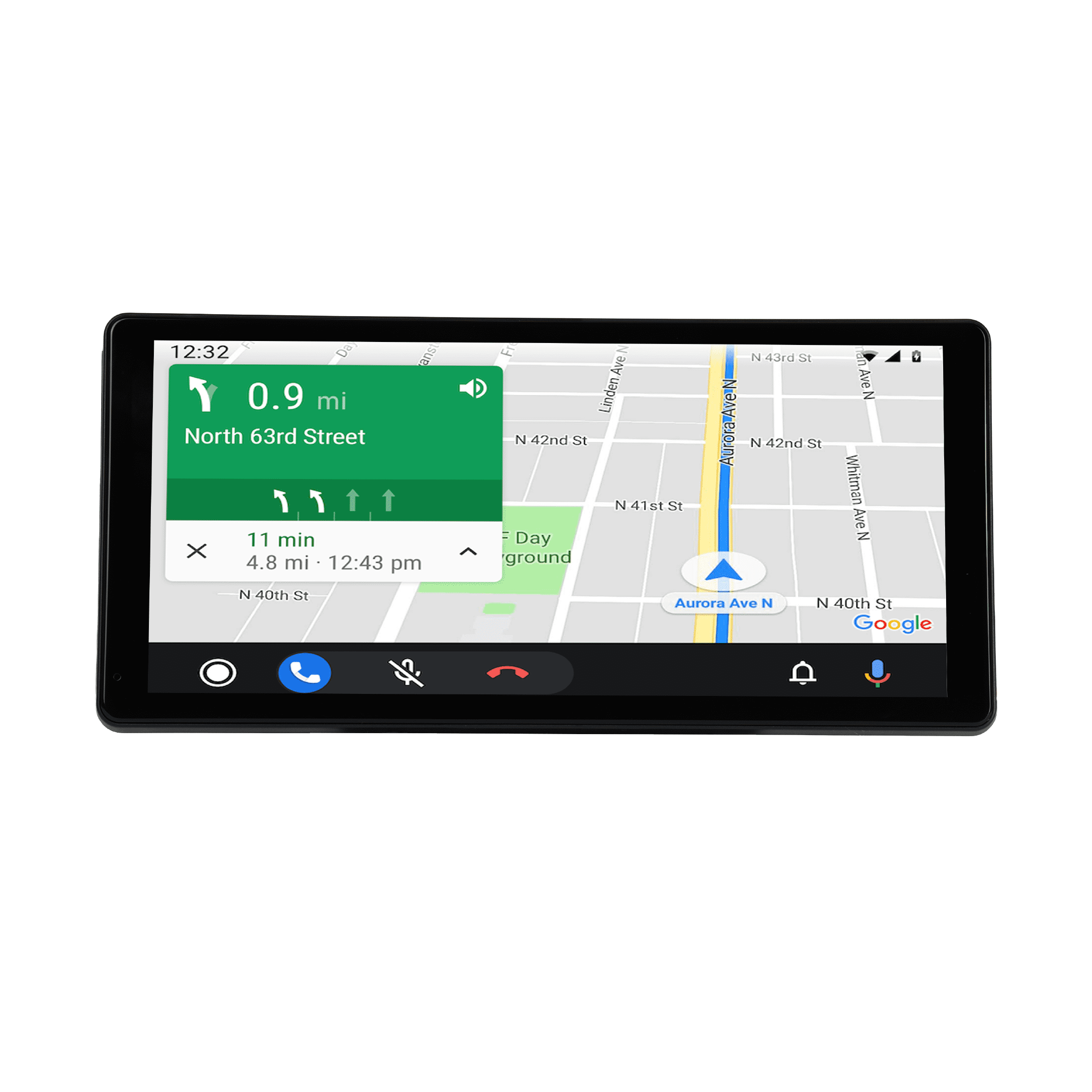 onn 10.3" Wireless CarPlay & Android Auto On-Dash Monitor with Dash Cam & Rear Camera