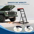 thumbnail image 5 of Eastvita Top Creeper Automobile Capacité de 400LBS Longueur Ajustable 49-68 Po avec Roues Verrouillables - Inclut une Pochette à Outils - Design Haut pour Réparation de Camion SUV Garage - Noir, 5 of 5