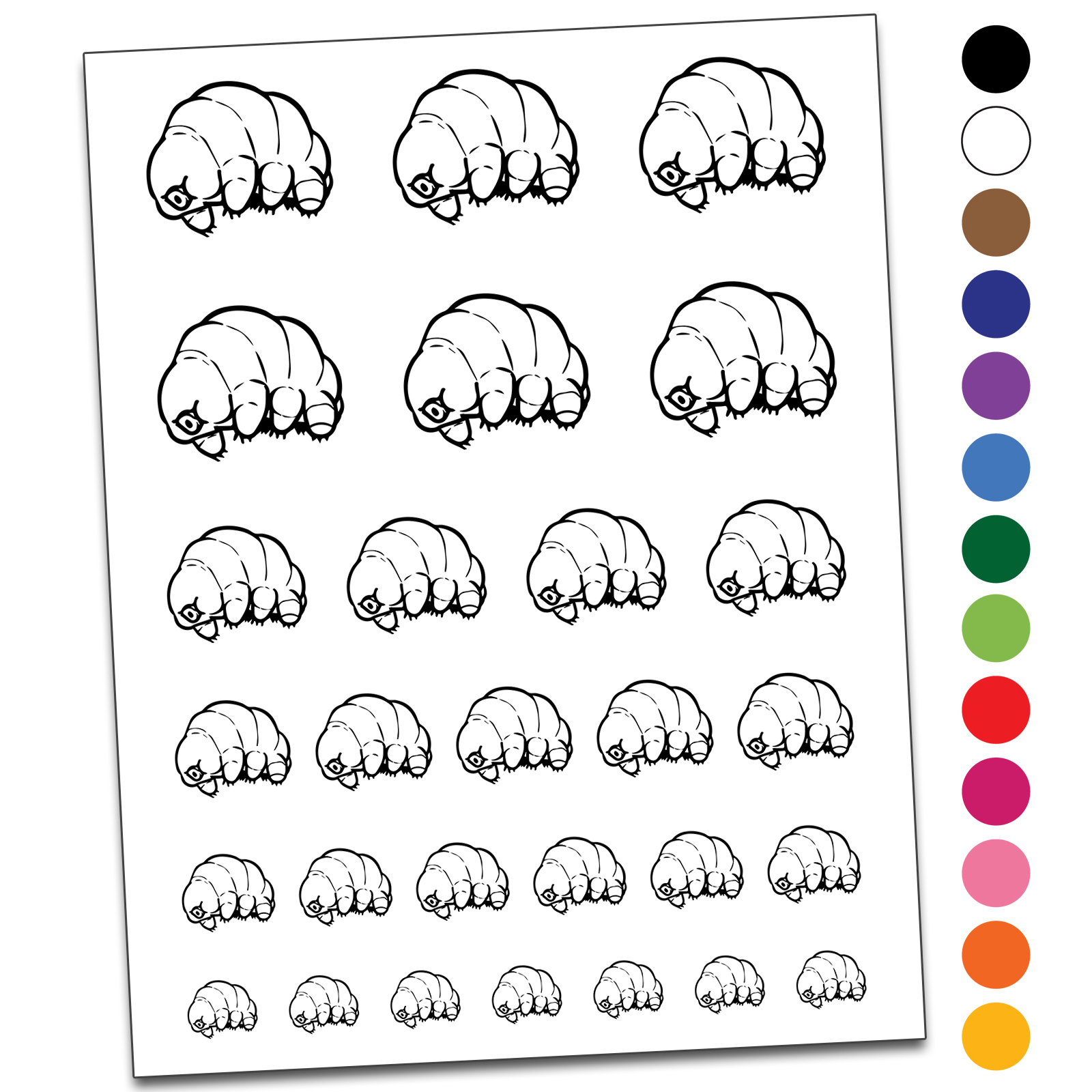 Tardigrade Water Bear Microscopic Organism Water Resistant Temporary