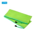 thumbnail image 3 of Unique Bargains Waterproof Zipper File Bags, A6 Document Holders for Office, Green 3 Pack, 3 of 6