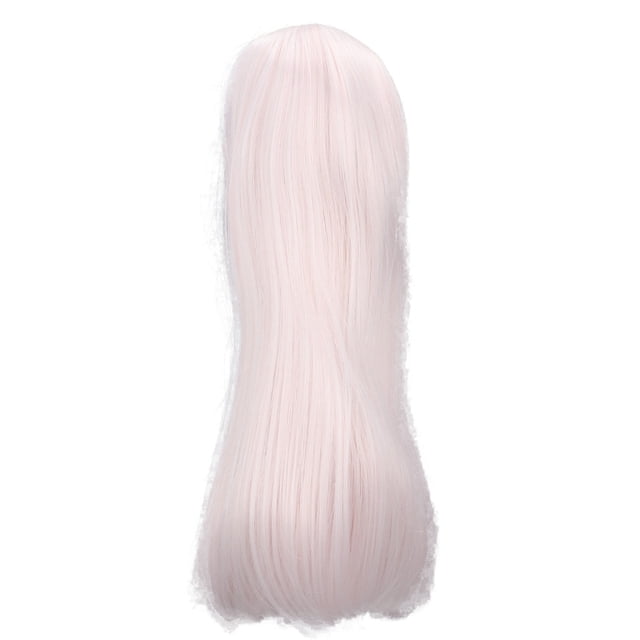 Peluca De Muñeca Larga Y Recta, Peluca De Pelo De Muñeca Gruesa, Alta Suavidad Para Cosplay ANGGREK Rosa