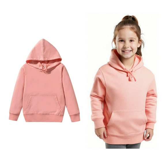 Kids Hoodies Boys Kids Pink Hooded Long Sleeve Pullover Hoodie Sweatshirt Winter Clothes 4-5 Years Boy Clothes