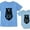 Toddler California Blue / Baby Aqua, variant on Big Brother Bear shirt Little Baby Boy Girl bodysuit Matching Sibling Outfit Set Toddler California Blue 5/6 / Baby Aqua 18M (12-18M)