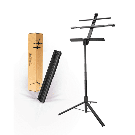 KraftGeek 66'' Capsule Lite Music Stand, Black