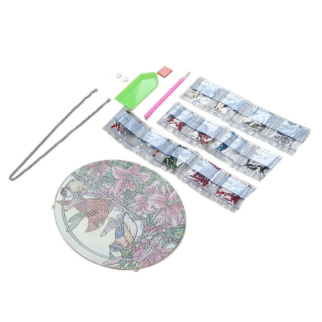 Kit de pintura de diamantes de imitación colgante de diamantes de imitación exquisito vivo resistente al agua para regalo para decoración Amonsee No