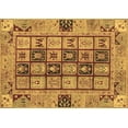 thumbnail image 1 of Ahgly Company Indoor Rectangle Abstract Brown Modern Area Rugs, 8' x 10', 1 of 4