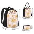 thumbnail image 4 of Naloa Cute Bee Gnome Print Large Capacity Backpack Lunch Bag Pencil Case Combination 3 Piece Set for Student, 4 of 8