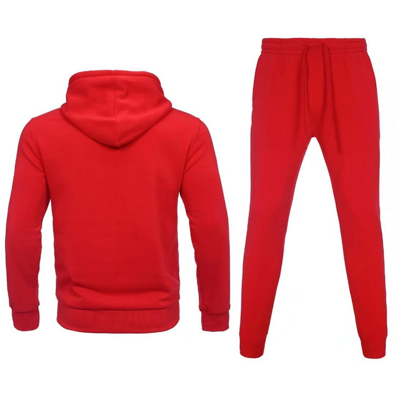 Red sales jogging suits
