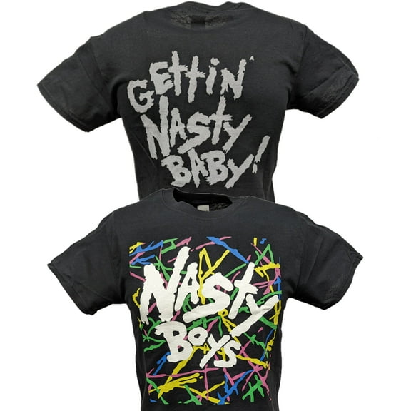 WCW The Nasty Boyz Gettin Nasty Baby Mens Black T-shirt