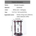 thumbnail image 7 of 60 Minute Hourglass Timer - Black Wooden Frame Sandglass with White Sand for Home Decor and Gifts, 7 of 7