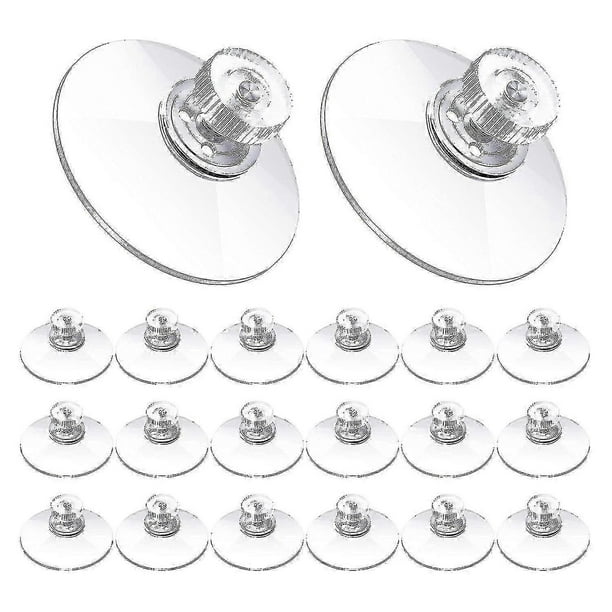 20 Pcs Suction Cup Plastic Suction Pads 40mm Clear Pvc Sucker Pads Strong Adhesive Suction Holder W