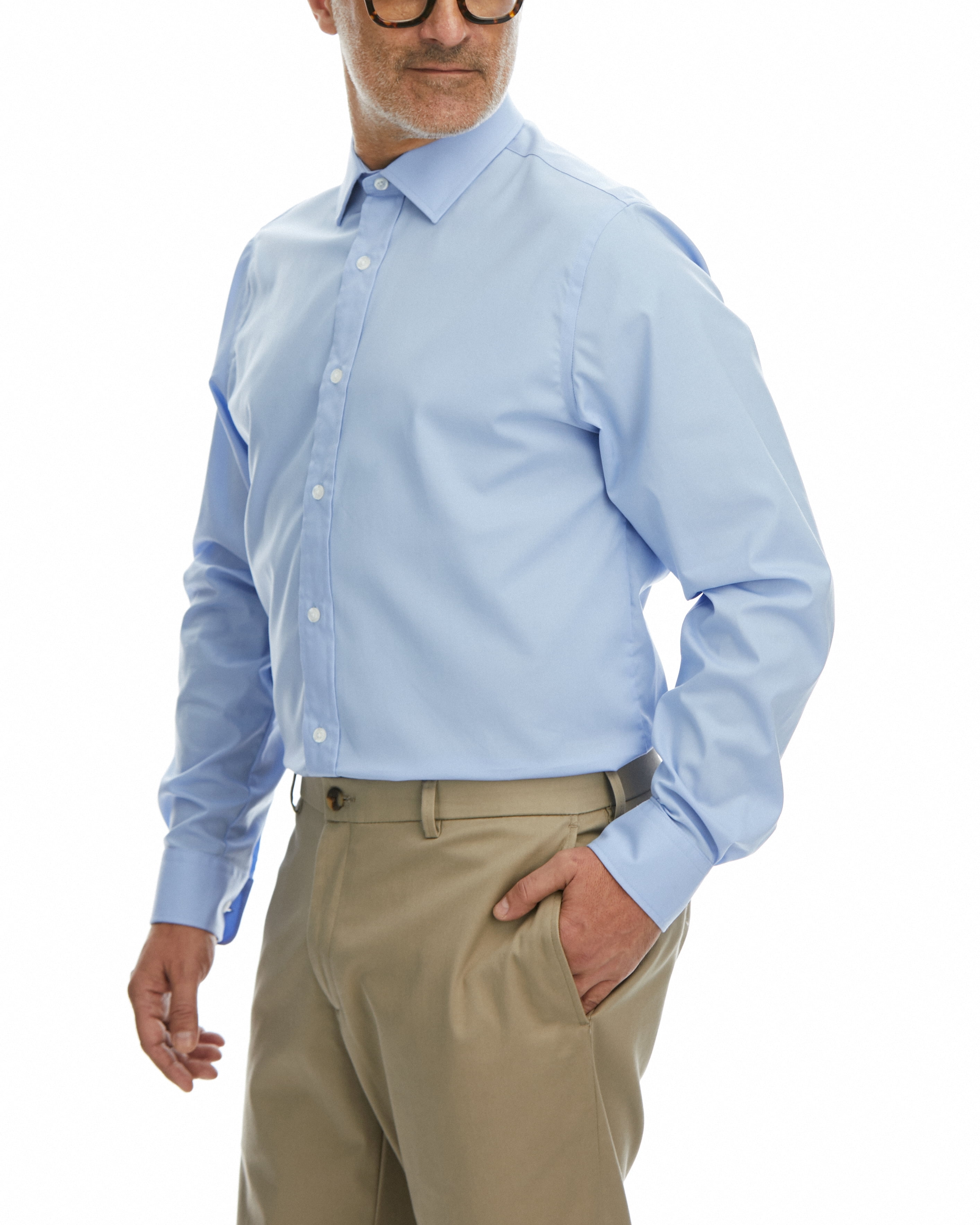 Haggar Premium Comfort Men's Classic Fit Button Up Dress Shirt