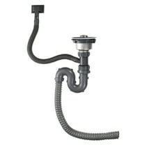 WEUVEB Drain Pipe Kit for Sink Drain Sink Drain Kit Grey PVC 1 Set