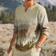 thumbnail image 2 of Tops Retro de Otoño Para Hombre Tops de Manga Larga Con Cuello en V de Moda Blusa Estampada Sweartshirt Odeerbi  ODB180686, 2 of 8