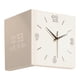 thumbnail image 1 of Reloj de esquina Reloj de pared para exteriores Fácil de leer Reloj de esquina angular Regalos Cuadrado para Crema, 1 of 9