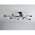 thumbnail image 2 of Aiwen 8 Lights Modern Semi Flush Ceiling Lamp Black Chandelier Light Fixture, 2 of 9