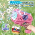 thumbnail image 3 of Bubble Guns Eaglestone, 2 paquetes con luz LED para niños de 4 a 8 años, 3 of 9