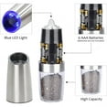 thumbnail image 2 of Gravity Electric Salt and Pepper Grinder Set – Battery Powered, Adjustable Coarseness, LED Light, One-Hand Operated, Large Capacity, 2 of 8