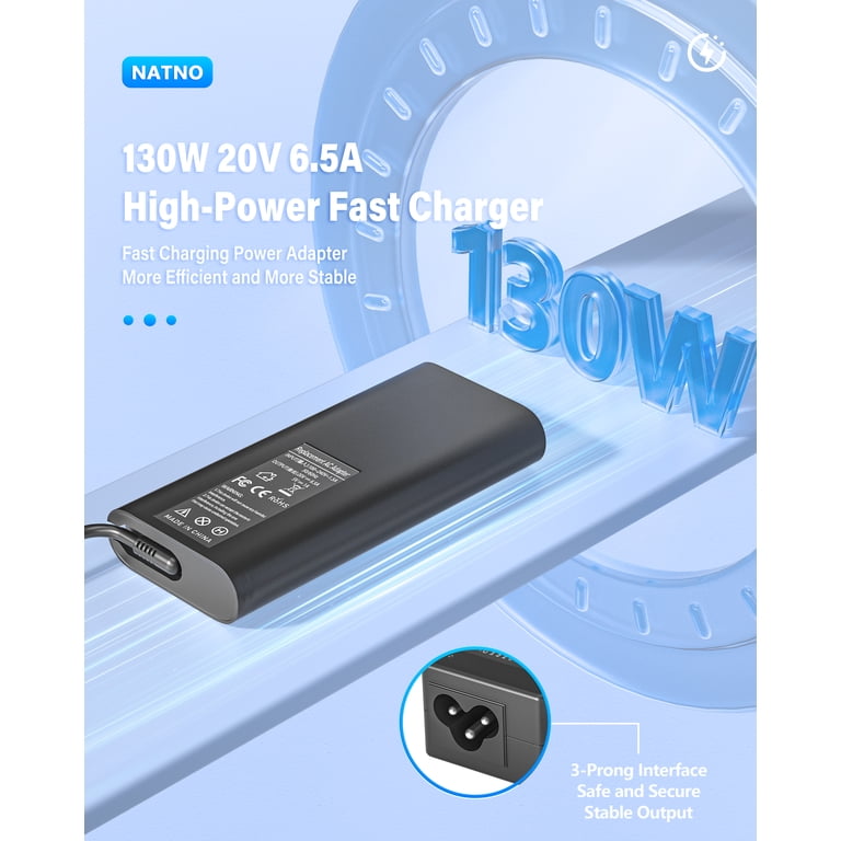 130W USB C Laptop Charger For Dell XPS, Precision & Latitude - Replacement Power Adapter Cord