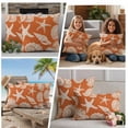 thumbnail image 5 of Orange Starfish Coastal Outdoor Waterproof Pillow Covers, Shell Coral Summer Beach Nautical Ocean Decorative Square Throw Pillowcase Sofa Cushion Sham for Patio/Couch/Chair, 18"x18" 2 Pack, 5 of 8
