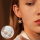 thumbnail image 1 of Fiudx Ofertas Relámpago Pendientes Cortos De Copo De Nieve Hermosos Y Exquisitos Con Temperamento Versátil Para Mujer, 1 of 6