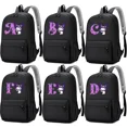 Kuromi Backpacks Fashion Anime Sanrio Printing Letter Highcapacity