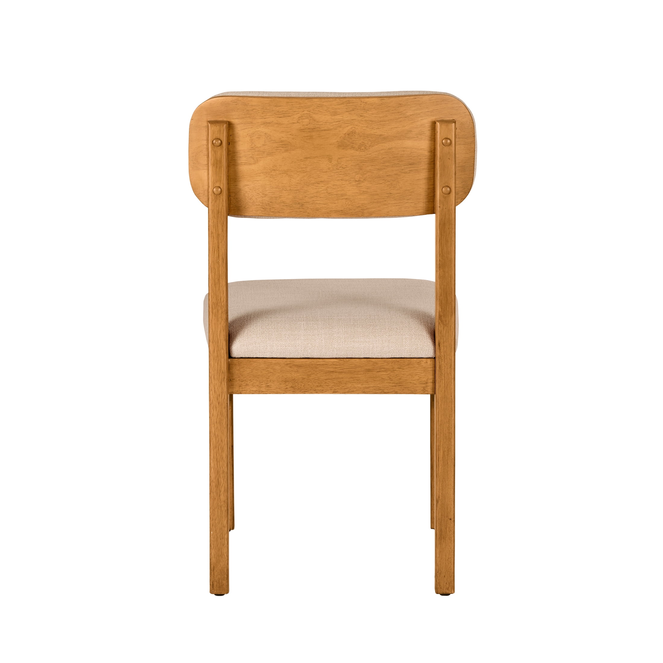 Better Homes & Gardens Juliet Dining Chairs, Light Honey Finish and Cream, Set of 2