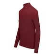 thumbnail image 2 of M&M SCRUBS Women's Long Sleeve Turtle-Neck T-Shirt Under Scrub (Burgundy, Large), 2 of 5