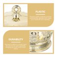 thumbnail image 3 of HAMPPLIES 50Pack Golden Round Diy End Caps for Creative Handcraft Accessory and Decoration as Ornament Caps, 3 of 6