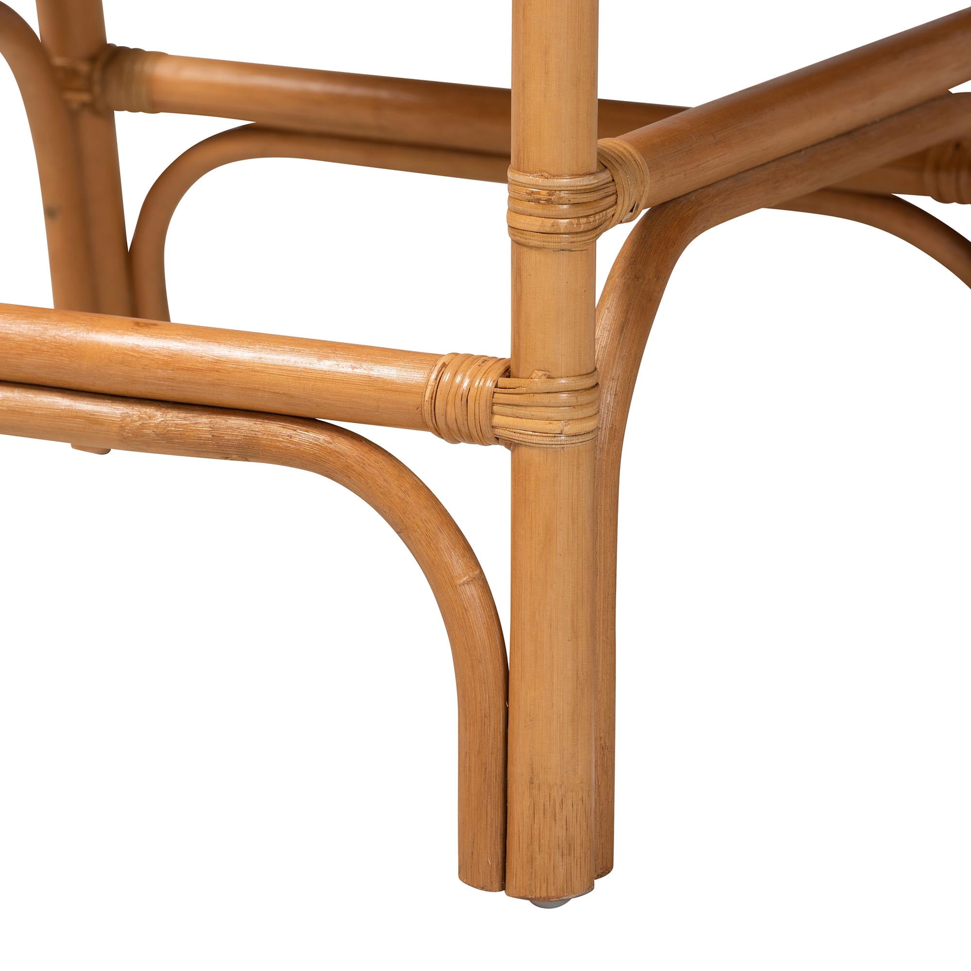 bali & pari Cedric Boho Counter Stool, Counter Height, Light Honey