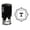 Black, variant on Printtoo Office Stationary Square Swirl Border T Alphabet Monogram Initial Self Inking Rubber Stamp