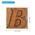 thumbnail image 2 of Uxcell Letter Stamps Wood Rubber Stamp Character B Vintage Alphabet Stamps Set Wooden Stamp Stamper, Brown, 2 of 6