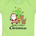 thumbnail image 4 of Inktastic Baby's 1st Christmas with Santa Reindeer and Tree Boys or Girls Baby Bodysuit, 4 of 5