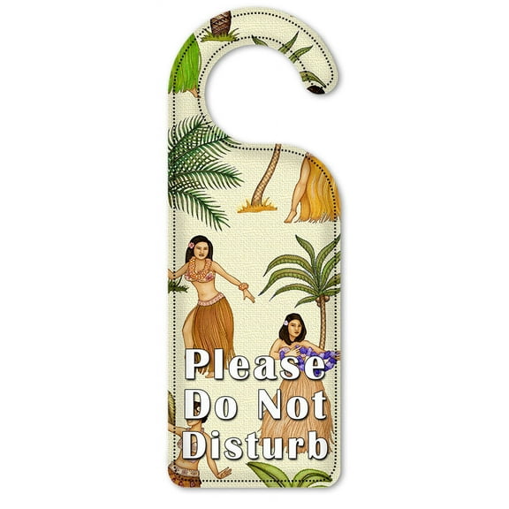Do Not Disturb Door Knob Hanger Sign - Hula Girls - Image by Dan Morris