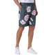 thumbnail image 5 of Pantalones cortos impresos con flores INSPIRE CHIC para hombres, con frente plano, botón y cremallera, patrón de flores 28 Verde oscuro, 5 of 5