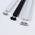 thumbnail image 2 of 2-40 piezas/lote de perfil de aluminio LED de 0,5 m en forma de U/V/W para barra de tira LED 5050 2835, soporte de canal de lámpara, lámpara de gabinete, armario de cocina, 2 of 5