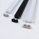 thumbnail image 2 of 2-40 piezas/lote de perfil de aluminio LED de 0,5 m en forma de U/V/W para barra de tira LED 5050 2835, soporte de canal de lámpara, lámpara de gabinete, armario de cocina, 2 of 5