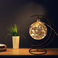 thumbnail image 3 of Wishing Star Bottles Moon Lamp Iron Heart Hanging Led Night Light Gift For Desktop Decor, 3 of 10
