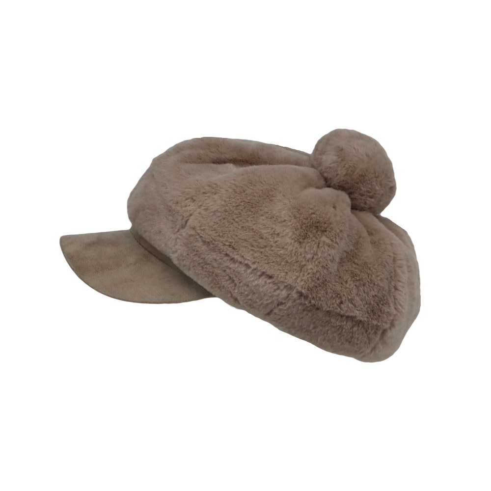 Lack of Color Newsboy Cap Beige Suede Hat Size Small - New. s-l400.jpg main image 3