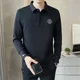 thumbnail image 4 of Polos de otoño coreanos para hombre, 100℅ de algodón, nuevos, de alta calidad, sudaderas para hombre, ropa de calle, jersey de manga larga de marca de ajuste regular, 4 of 5