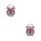thumbnail image 4 of Reloj despertador de Metal con doble campana luz nocturna silenciosa Billuyoard Rosa 2Conjunto, 4 of 6