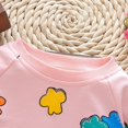 thumbnail image 2 of Spring and Autumn Girls' Baby Clothing Set Fashion Cotton Top+Strap Pants Two-piece Girls' Neonatal Children's Cloud Print Set., 2 of 5