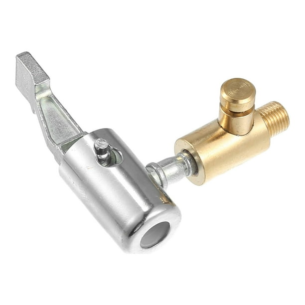 Adaptador de manguera inflador de neumáticos Auto Air Chuck con bloqueo y rosca de válvula para bomba de neumáticos