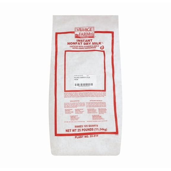 Village Farm by Sturm Instant Nonfat Dry Milk, 25 Pounds