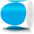 thumbnail image 1 of Lot de 500 Autocollants Ronds à Codage de Couleur à Pois Ronds Étiquettes (3 Pouces, Bleu), 1 of 7