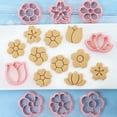 thumbnail image 4 of Mosey 8Pcs/Set 3D Flower Shape Cookie Cutters Plastic Biscuit Mold Cookie Stamp DIY Fondant Cake Mould Baking Pastry Bakeware Kitchen Supplies, 4 of 7