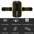 thumbnail image 2 of Ab Roller Wheel Ab Core Exercise Multifunctional Body Fitness Strength Training Equipment Anti-skid Texture Removable Handle Dual Glide Wheels With Thick Knee Mat Home Gym Strength Trainn, 2 of 5