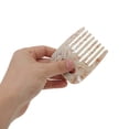 thumbnail image 3 of Unique Bargains 1 Pc Durable Vintage Portable Hair Insert Comb Beige, Coffee Color, 3 of 5