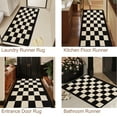 thumbnail image 5 of JML Non-Slip MicrofiberFabric & Rubber Doormat - Soft Entryway Rug for Home/Office (16"x24") - Easy Clean Door Mat for Indoor/Outdoor Use, Black And White Checkerboard, 5 of 6